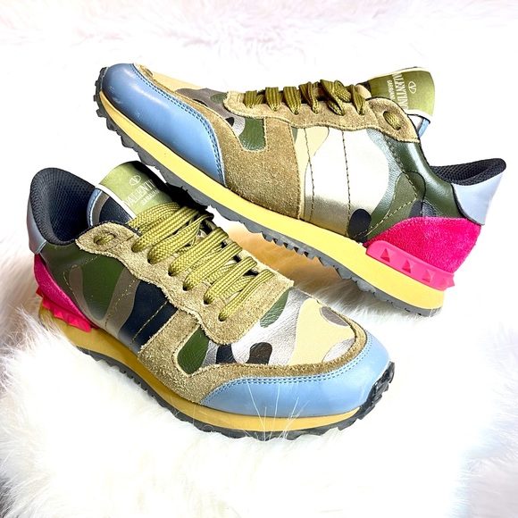 Valentino Shoes - Valentino Camo Tennis Shoes
